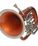 3 Valve Euphonium Brass Bb Orange Lacquered Nickel