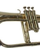 Brass Finish Flugelhorn 3 Valve Brass Bb Pitch with including mouthpiece