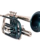 Cornet Bb Flat Cornet Green Nickel With Free Hard Case
