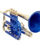 Cornet New Blue Brass Bb Flat Cornet with Free Hard Case MP