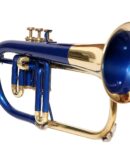 Flugelhorn 3 Valve Blue Brass Color Bb Pitch with including mouthpiece