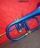 Flugelhorn 3 Valve Blue Color Bb Pitch With Including mouthpiece