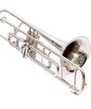 Nickel Trombone Bb low pitch with including mouthpiece