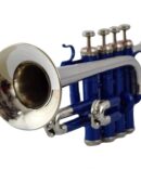 Piccolo Trumpet Blue Nickel Bb Pitch with including mouthpiece