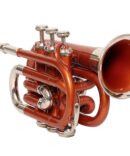 Pocket Trumpet Bb Pitch Brown Nickel with Hard Case & Mouthpiece