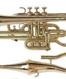 Brass Finish Echo Cornet Bb Pitch with including mouthpiece