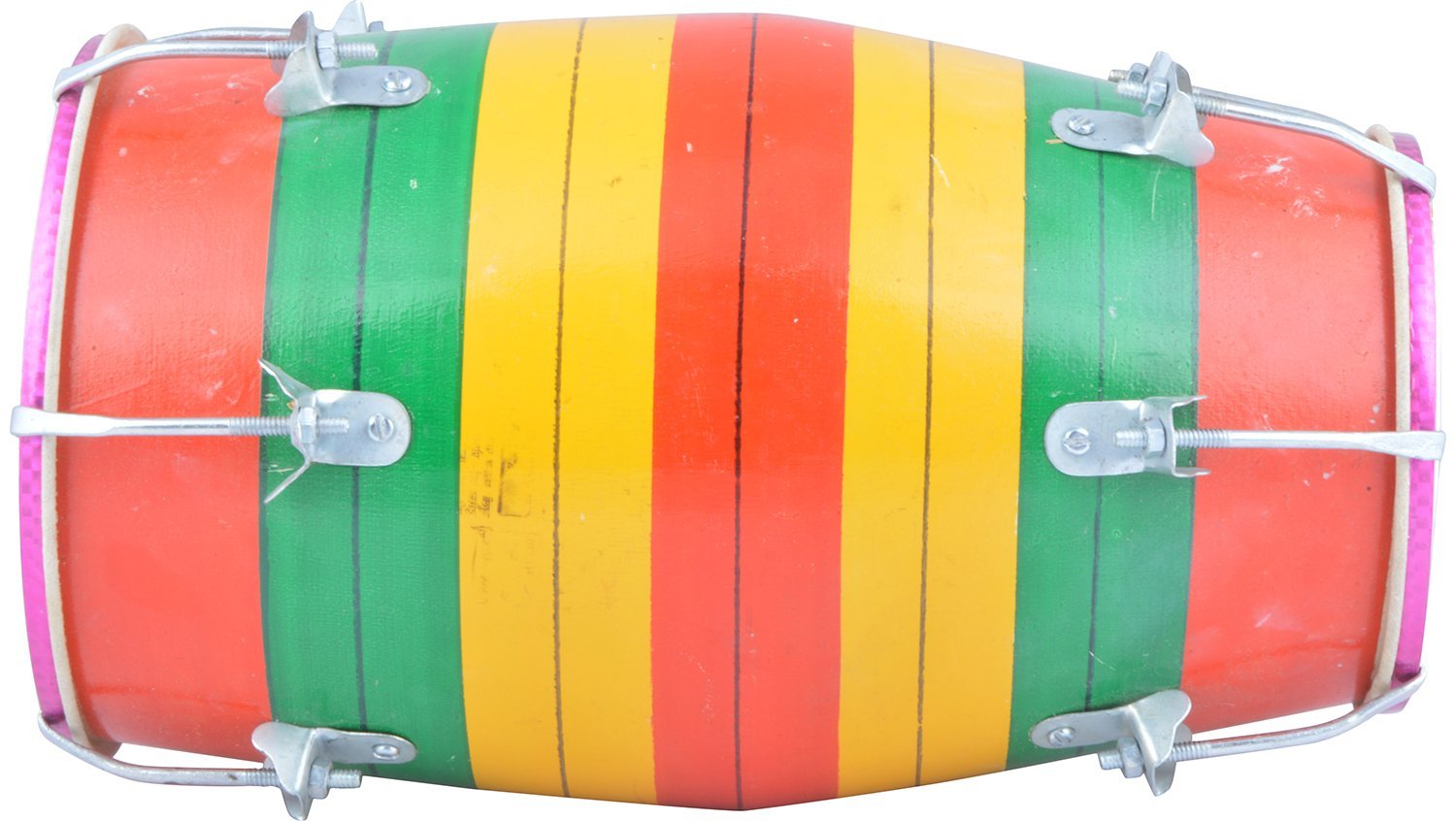 Multi-Colors Dholak Screw Type 1 Piece Baby Dholak