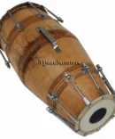 Naal Dholak Wooden Bolt Fit Natural Polish Drum
