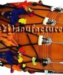 Punjabi Bhangra Dhol Drum Mango Wood With Decoration