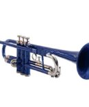 Trumpet Blue Color Bb low with including mouthpiece